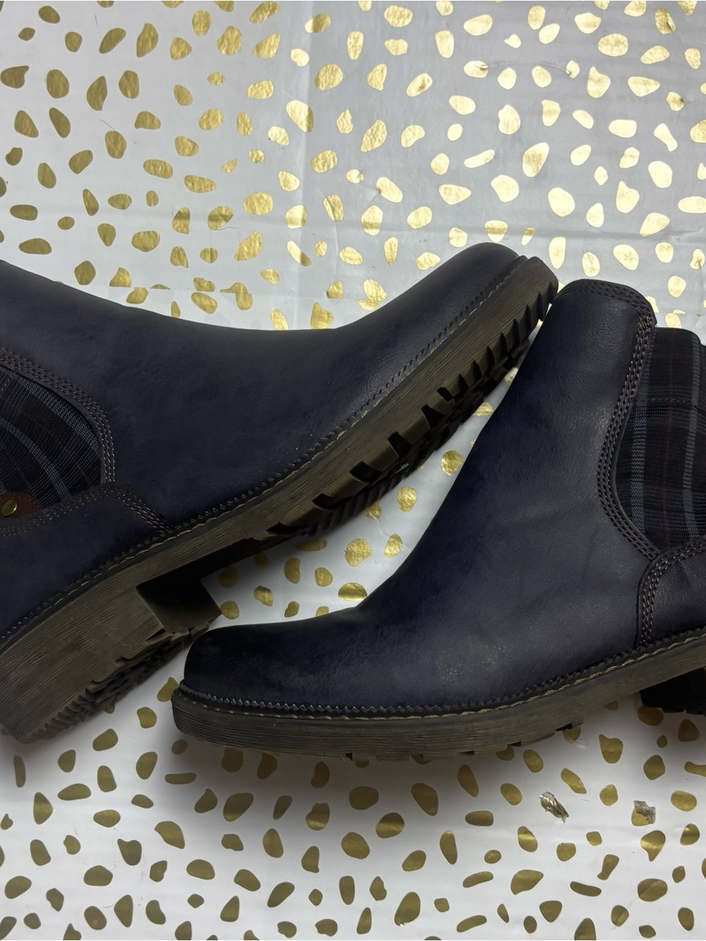 Spring Step women’s Chukka Boots in Dark Navy